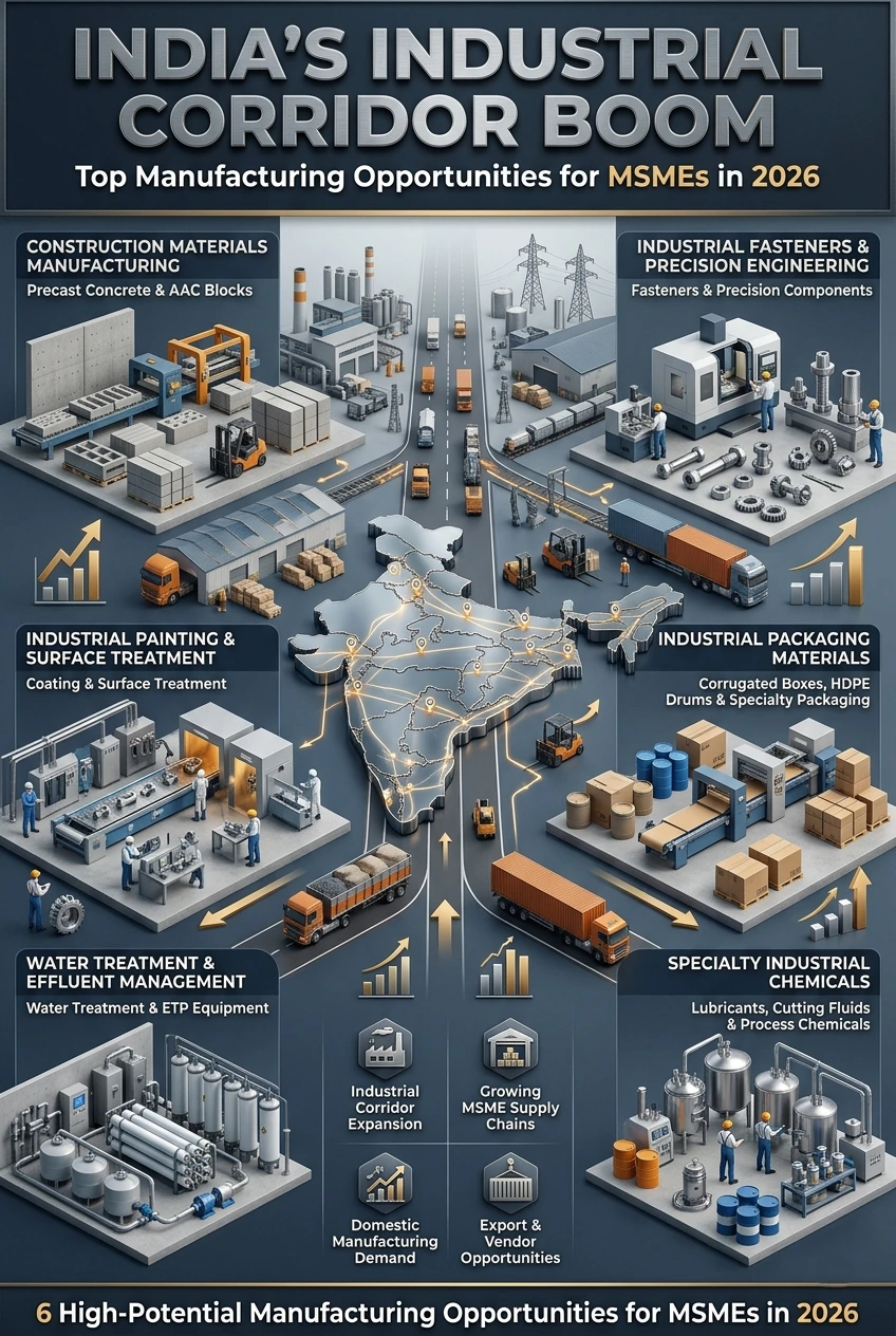 India Industrial Corridor Boom creating MSME manufacturing opportunities