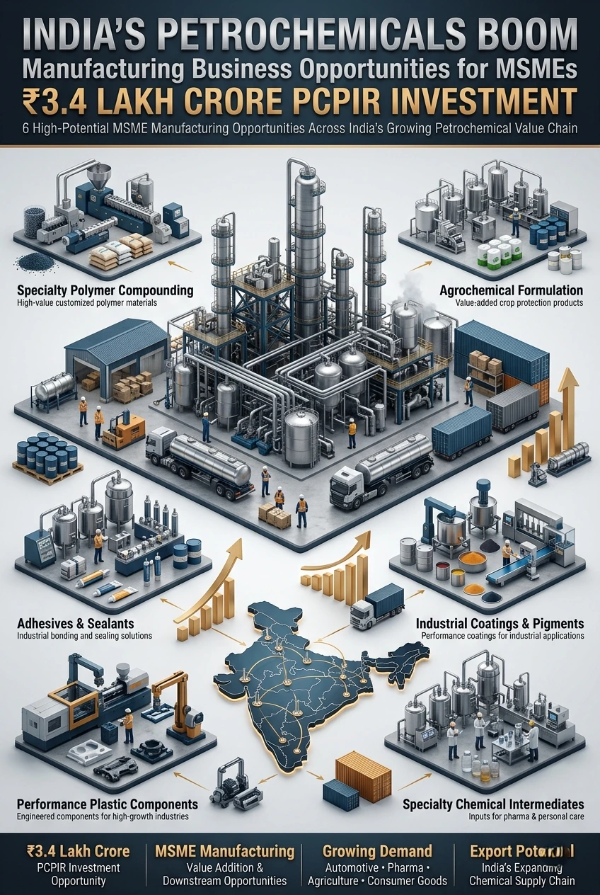 Petrochemical business opportunities in India from PCPIR investment