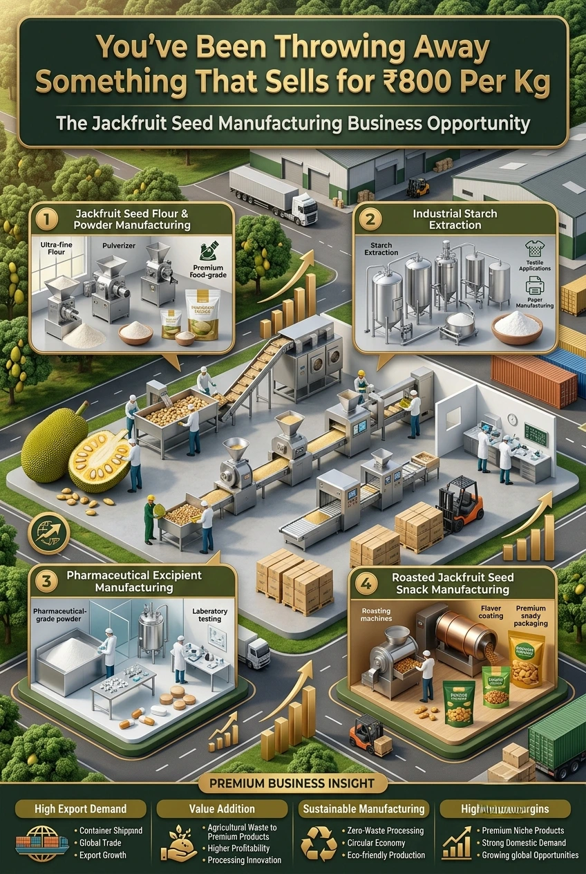 Jackfruit Seed Processing Business Plant in India Producing Flour and Starch