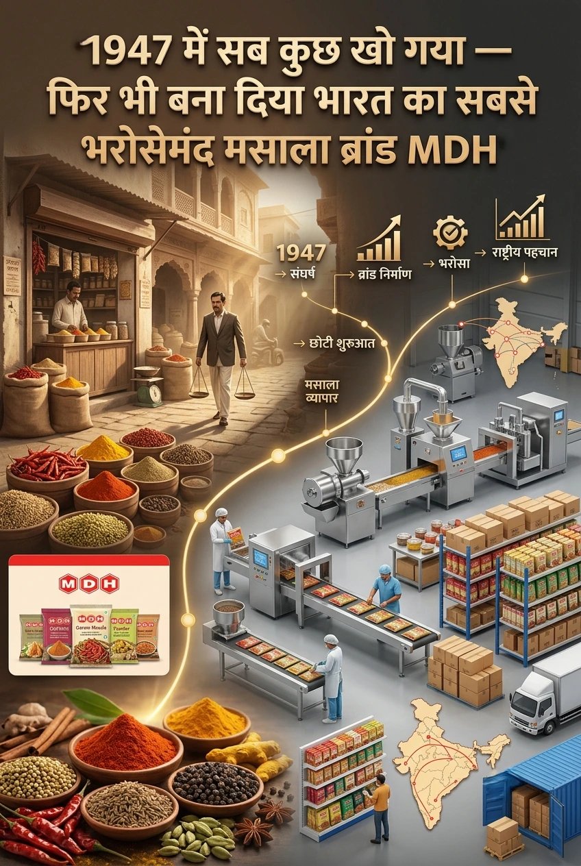MDH की कहानी और महाशय धर्मपाल गुलाटी की उद्यमिता यात्रा