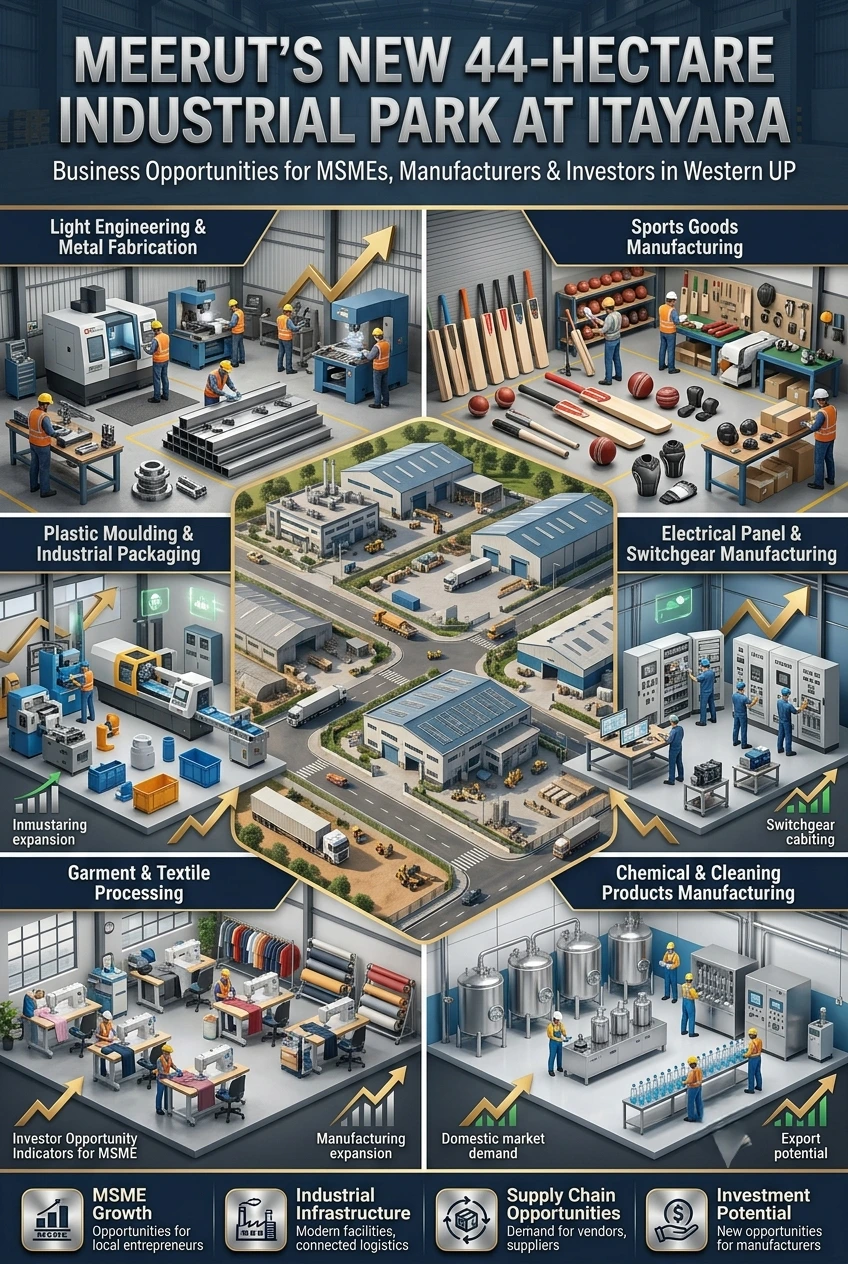Meerut Itayara Industrial Park business opportunities for MSMEs and manufacturers