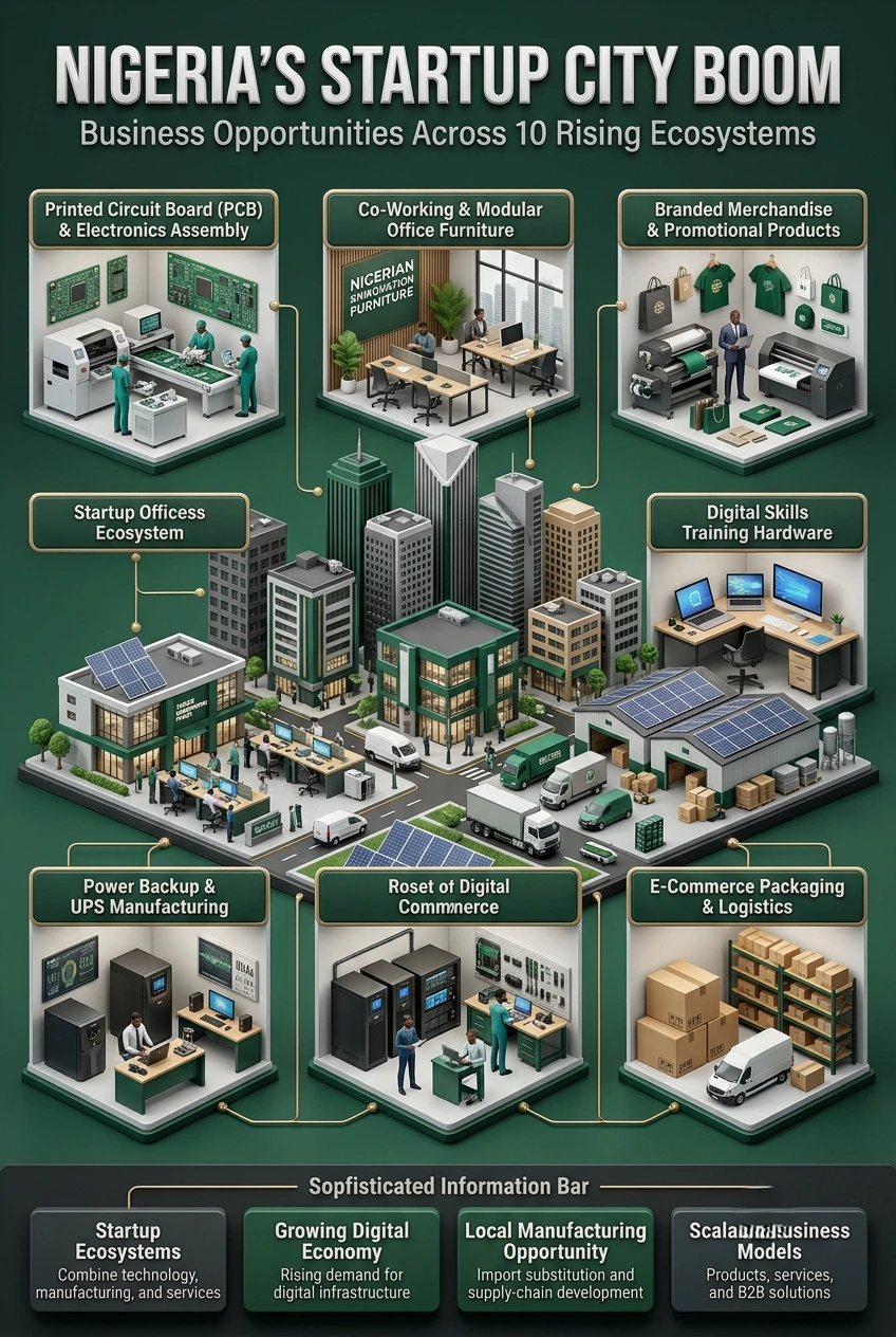 Nigeria startup business opportunities across 10 rising cities in 2026