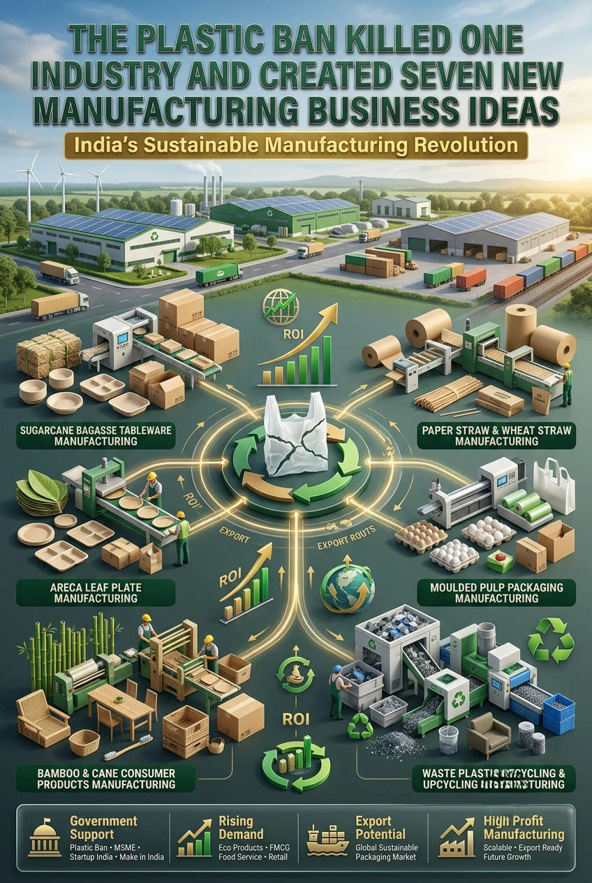 Plastic Ban Manufacturing Business Ideas: 7 Green Manufacturing