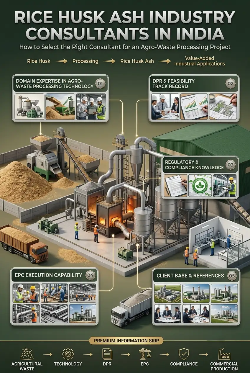 Rice Husk Ash Industry Consultants in India