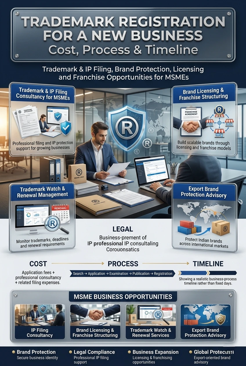 Trademark registration cost in India for new businesses