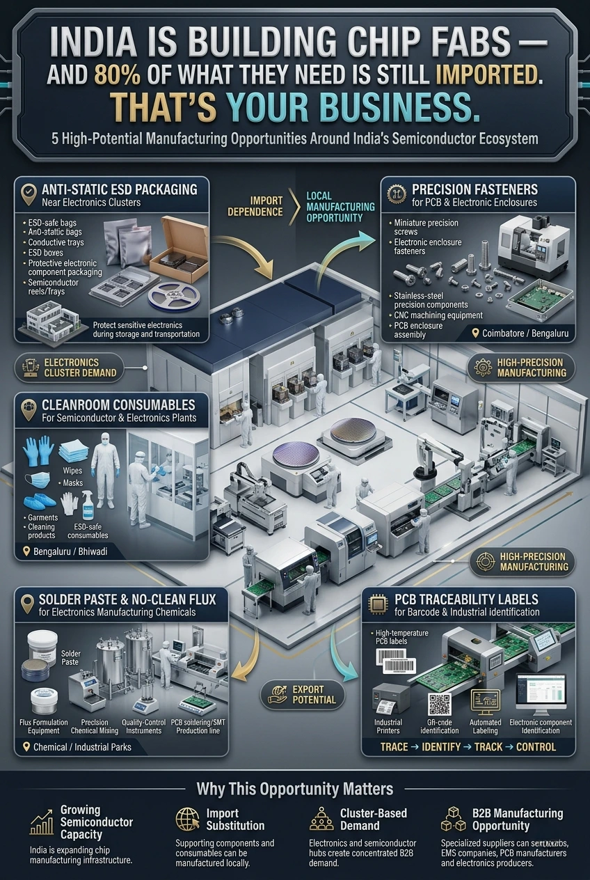 Electronics component manufacturing business opportunities in India