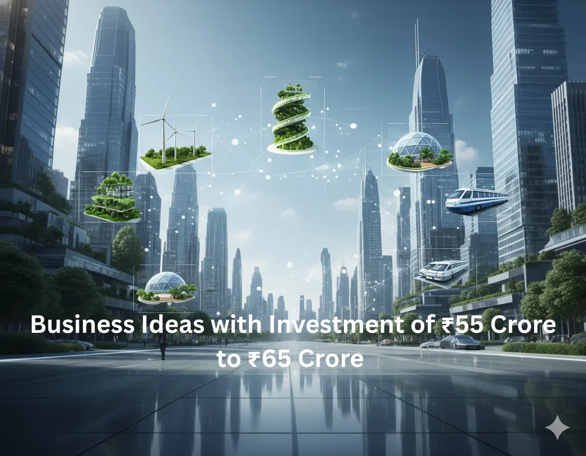 Business Ideas with Investment of 55 Crore to 65 Crores (Plant and Machinery): Selected Project Profiles for Entrepreneurs, Startups between 550 million to 650 million