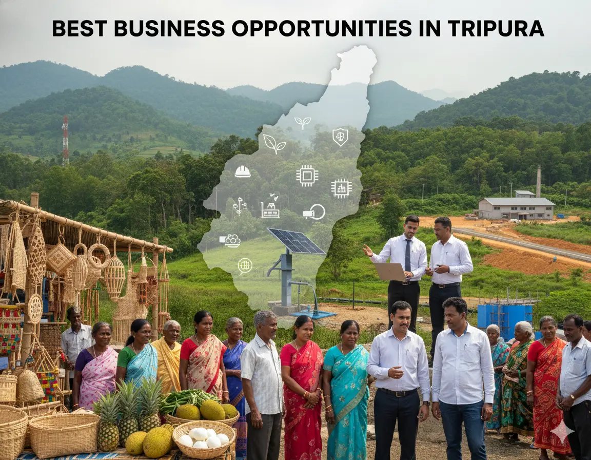 Best Business Opportunities in Tripura- Identification and Selection of right Project, Thrust areas for Investment, Industry Startup and Entrepreneurship Projects 