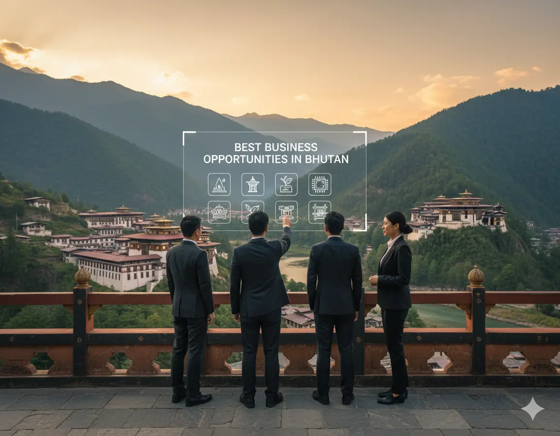 Best Business Opportunities in Bhutan - Identification and Selection of right Project, Thrust areas for Investment, Industry Startup and Entrepreneurship Projects