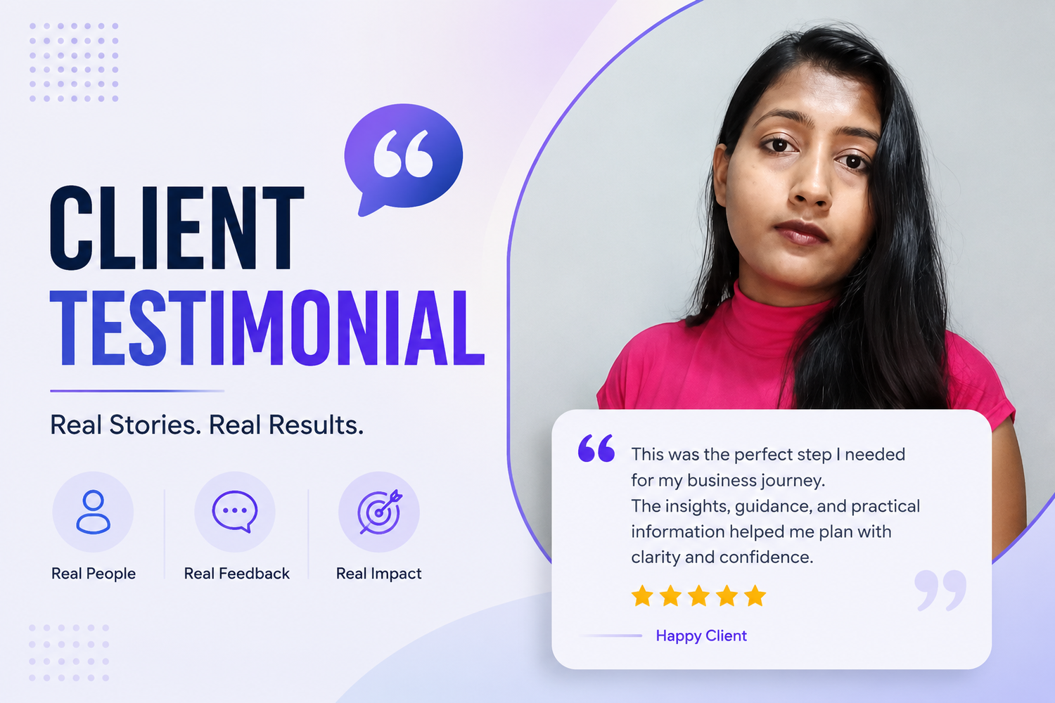 	Client Testmonial